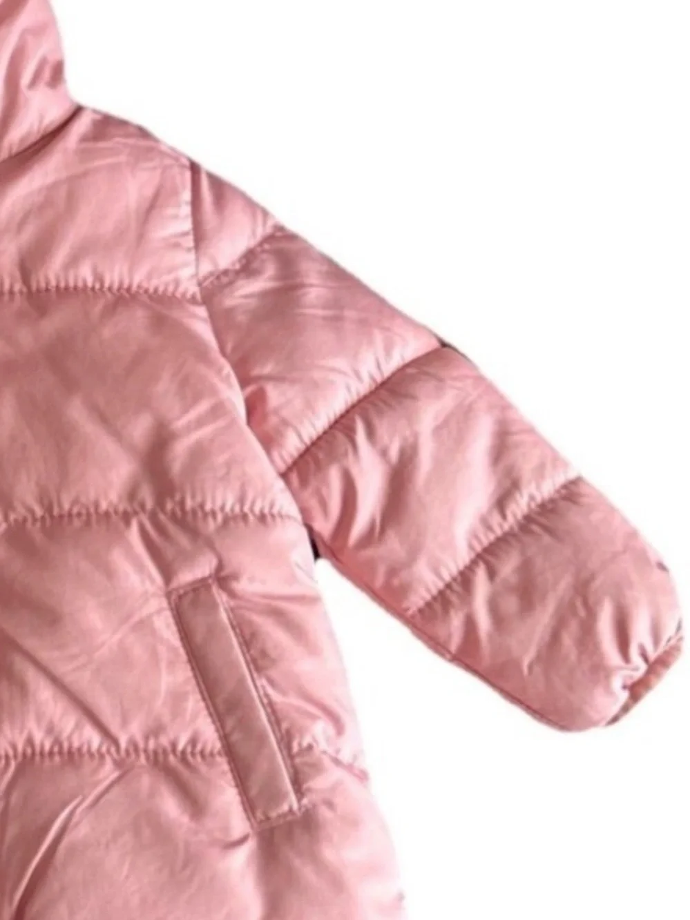 Old Navy Light Pink Hooded Puffer Jacket for Kids